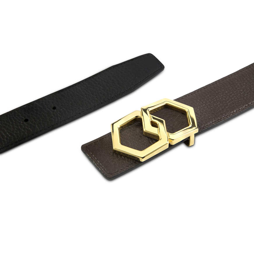 Canary Dark Brown Noche Belt Reversible